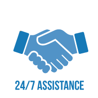 24/7 assistance