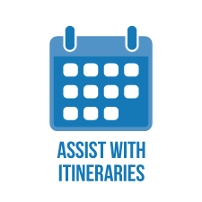 Assist with itineraries